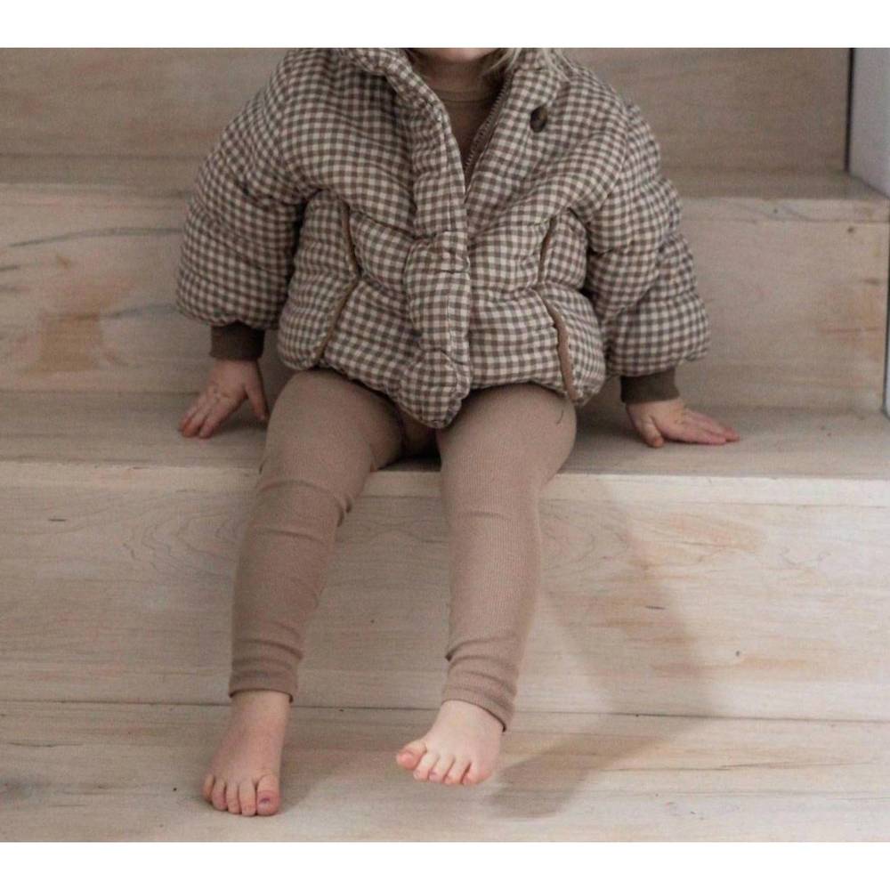 NEW KINDLY THE LABEL girls gingham spring jacket in potatoe - Picture 8 of 8